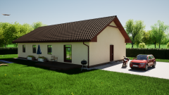 3D vizualizace exteriéru rodinného domu